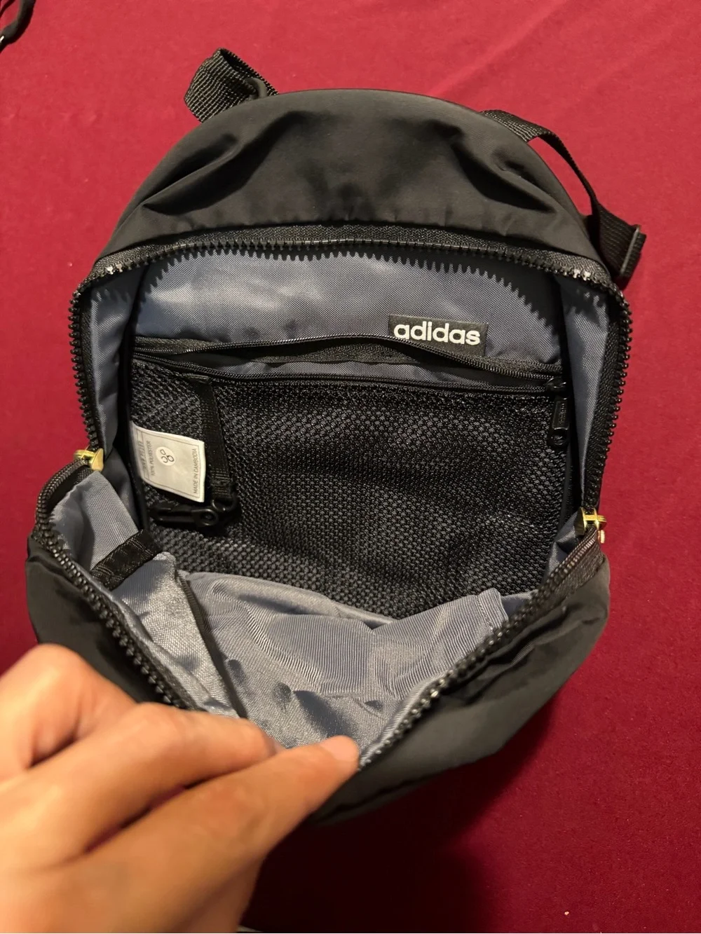 adidas Black backpack  with White Logo